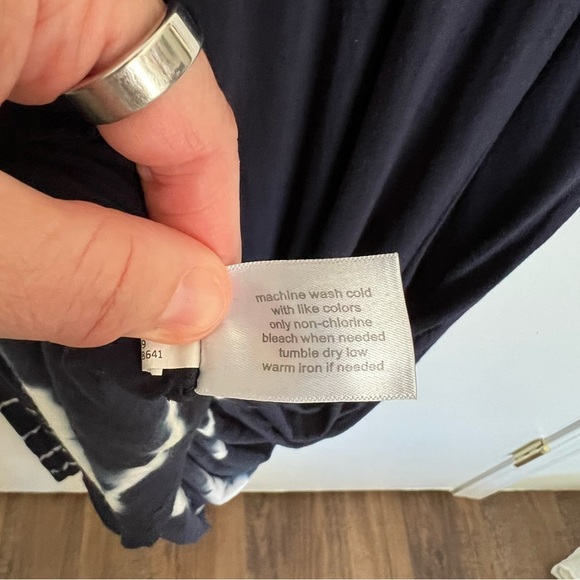 Lane Bryant Dolman-Sleeve Tie Dye Maxi Dress Black size 14/16 - Picture 8 of 10